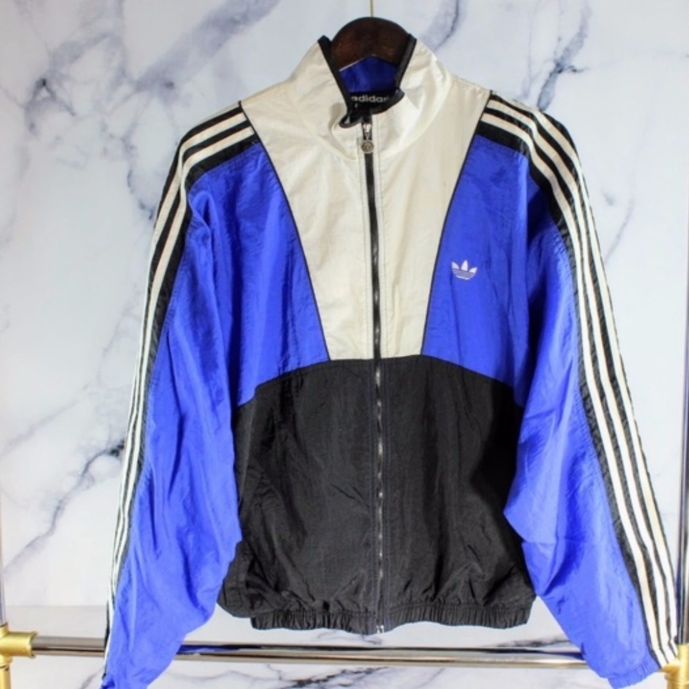 Adidas Windbreaker Colorblock Vintage Trefoil Hype